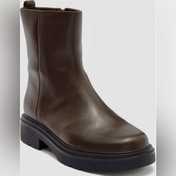 Women’s Vince Arabel Lug Sole Boot Brown Size 8 - Picture 3 of 7